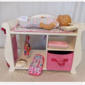 American girl bitty baby changing table - retired model